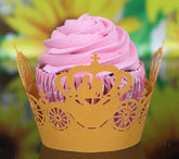 LASER CUT WEDDING CUPCAKE CAGES/WRAPPERS - {12 Pcs}